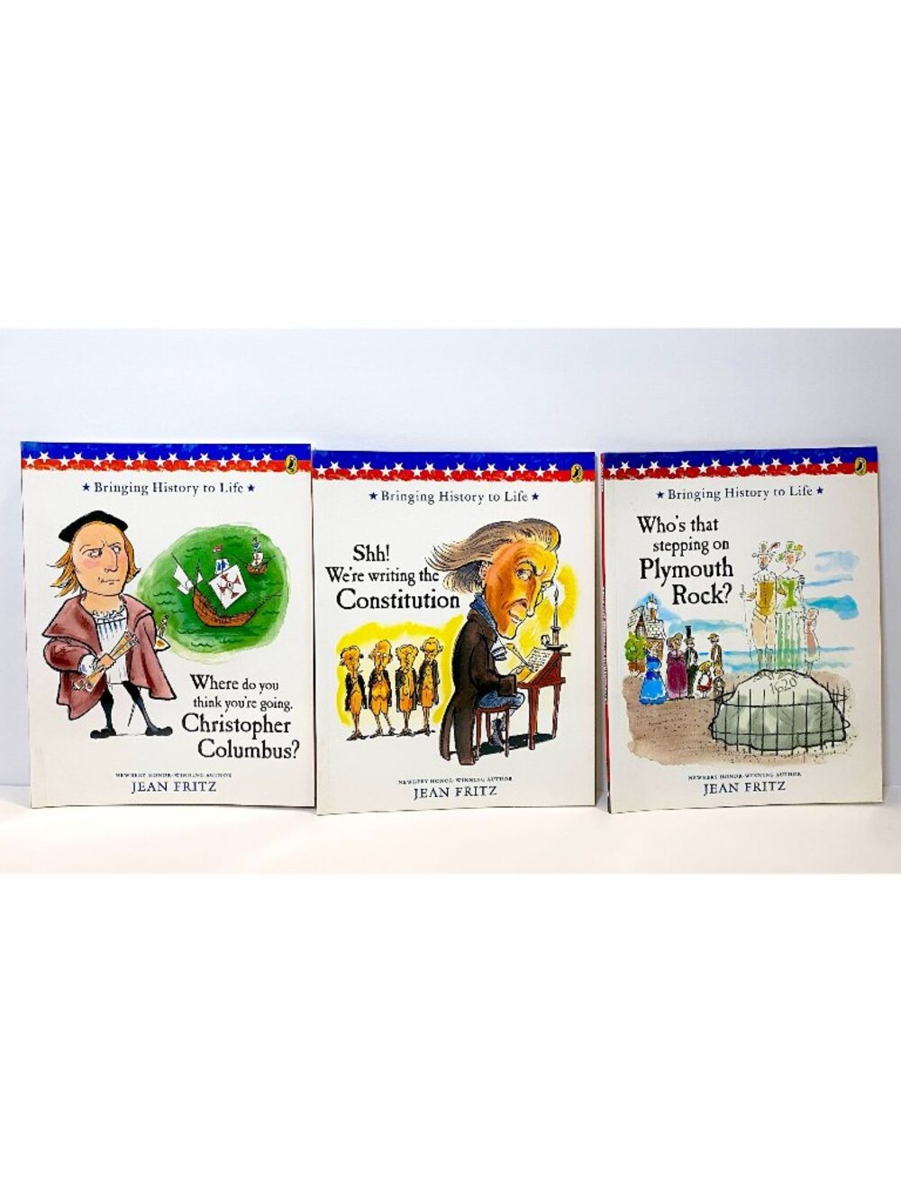 Bringing History to Life Series by Jean Fritz Lot of 3 Books American History